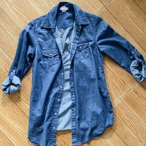 Oversized Denim Shirt